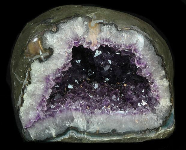 Dark Purple Amethyst Geode - Uruguay #33819